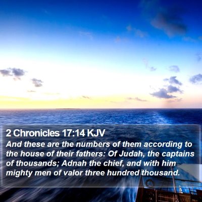 2 Chronicles 17:14 KJV Bible Verse Image
