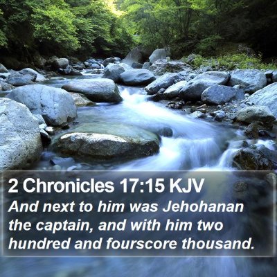 2 Chronicles 17:15 KJV Bible Verse Image