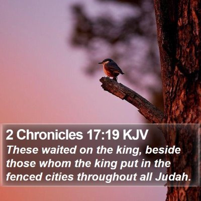 2 Chronicles 17:19 KJV Bible Verse Image
