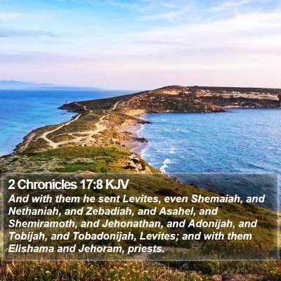 2 Chronicles 17:8 KJV Bible Verse Image