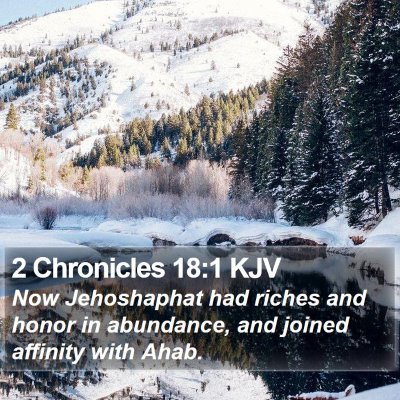 2 Chronicles 18:1 KJV Bible Verse Image