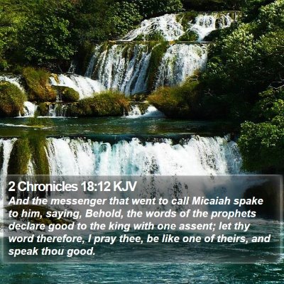 2 Chronicles 18:12 KJV Bible Verse Image