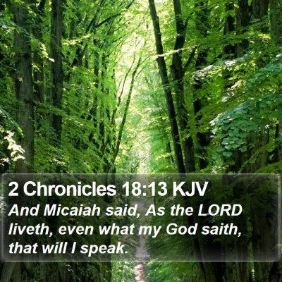 2 Chronicles 18:13 KJV Bible Verse Image