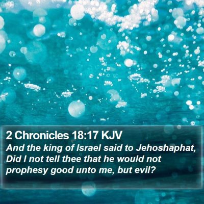 2 Chronicles 18:17 KJV Bible Verse Image