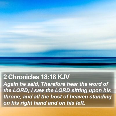 2 Chronicles 18:18 KJV Bible Verse Image