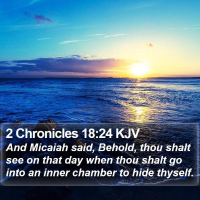2 Chronicles 18:24 KJV Bible Verse Image