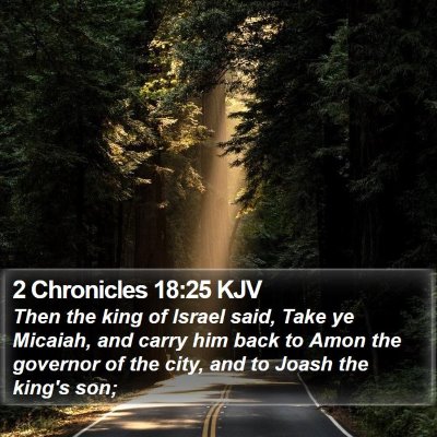 2 Chronicles 18:25 KJV Bible Verse Image