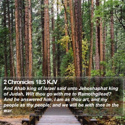 2 Chronicles 18:3 KJV Bible Verse Image