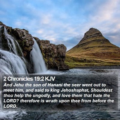 2 Chronicles 19:2 KJV Bible Verse Image