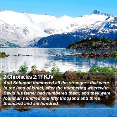 2 Chronicles 2:17 KJV Bible Verse Image