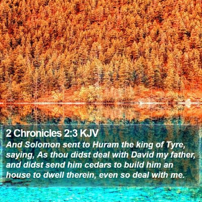 2 Chronicles 2:3 KJV Bible Verse Image