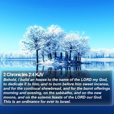2 Chronicles 2:4 KJV Bible Verse Image