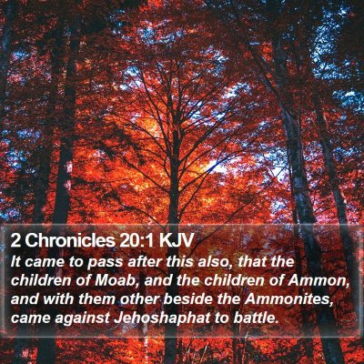 2 Chronicles 20:1 KJV Bible Verse Image