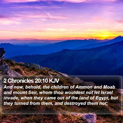 2 Chronicles 20:10 KJV Bible Verse Image