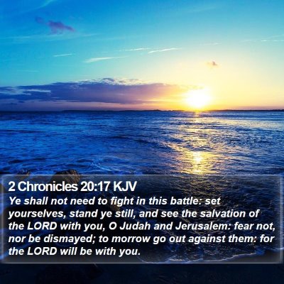 2 Chronicles 20:17 KJV Bible Verse Image