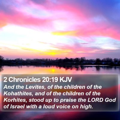 2 Chronicles 20:19 KJV Bible Verse Image