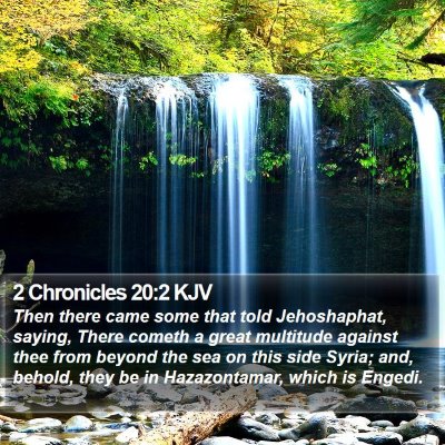 2 Chronicles 20:2 KJV Bible Verse Image