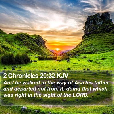 2 Chronicles 20:32 KJV Bible Verse Image