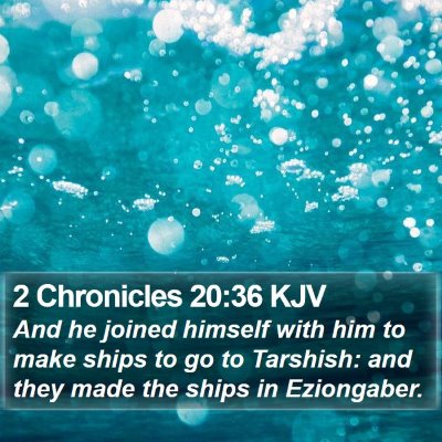 2 Chronicles 20:36 KJV Bible Verse Image