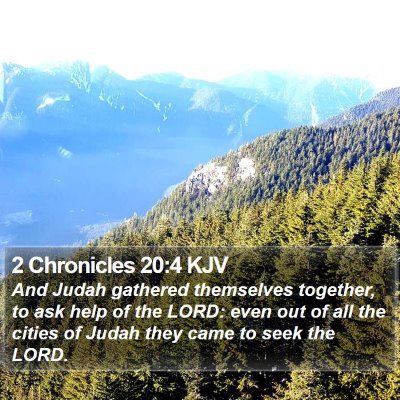 2 Chronicles 20:4 KJV Bible Verse Image
