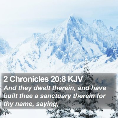 2 Chronicles 20:8 KJV Bible Verse Image