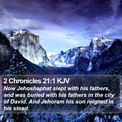 2 Chronicles 21:1 KJV Bible Verse Image