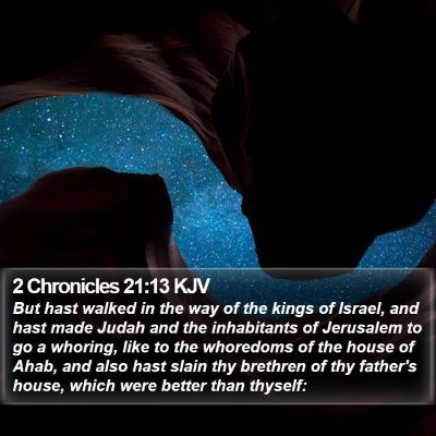 2 Chronicles 21:13 KJV Bible Verse Image