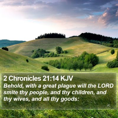 2 Chronicles 21:14 KJV Bible Verse Image