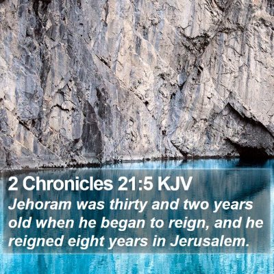 2 Chronicles 21:5 KJV Bible Verse Image