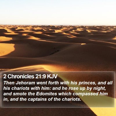 2 Chronicles 21:9 KJV Bible Verse Image