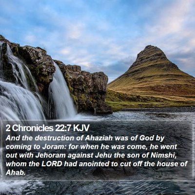 2 Chronicles 22:7 KJV Bible Verse Image
