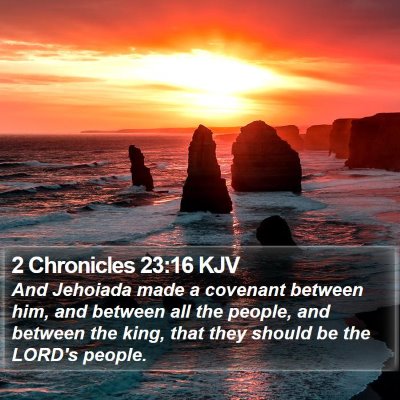 2 Chronicles 23:16 KJV Bible Verse Image