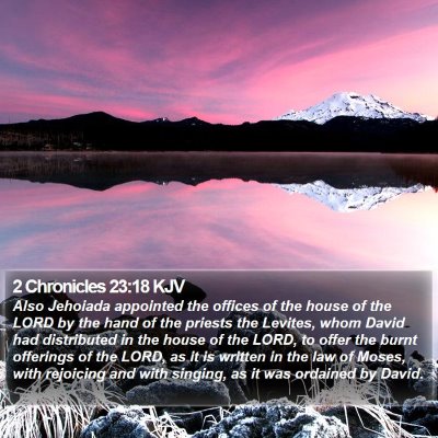2 Chronicles 23:18 KJV Bible Verse Image