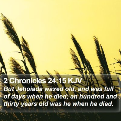 2 Chronicles 24:15 KJV Bible Verse Image