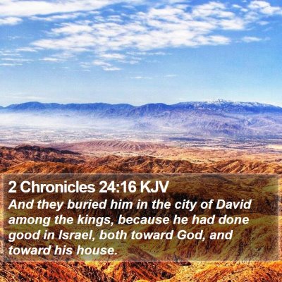 2 Chronicles 24:16 KJV Bible Verse Image