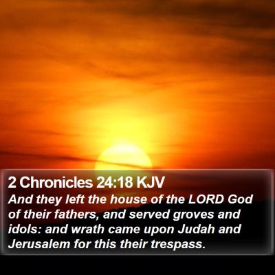 2 Chronicles 24:18 KJV Bible Verse Image