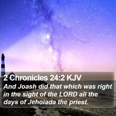 2 Chronicles 24:2 KJV Bible Verse Image