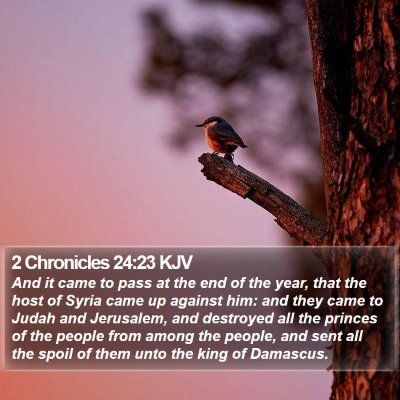 2 Chronicles 24:23 KJV Bible Verse Image