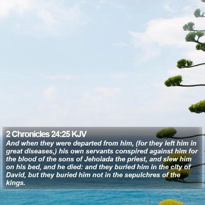 2 Chronicles 24:25 KJV Bible Verse Image