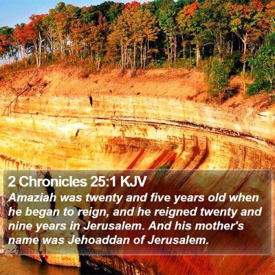2 Chronicles 25:1 KJV Bible Verse Image