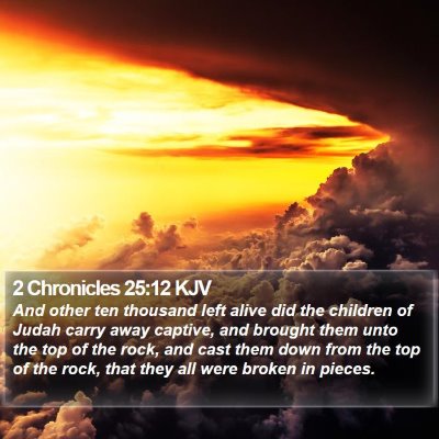2 Chronicles 25:12 KJV Bible Verse Image