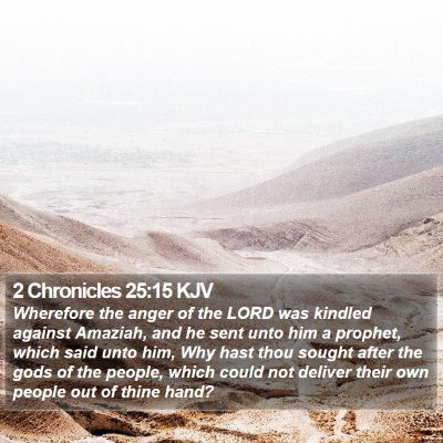 2 Chronicles 25:15 KJV Bible Verse Image