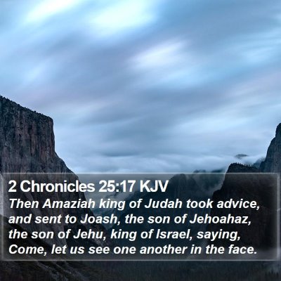 2 Chronicles 25:17 KJV Bible Verse Image