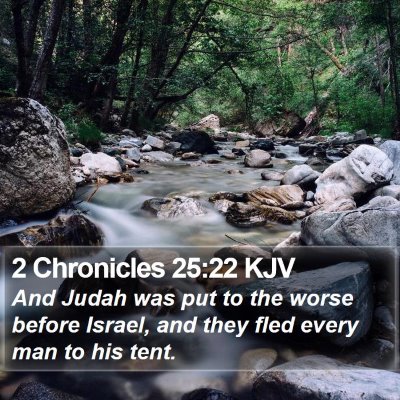 2 Chronicles 25:22 KJV Bible Verse Image