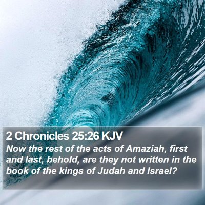2 Chronicles 25:26 KJV Bible Verse Image