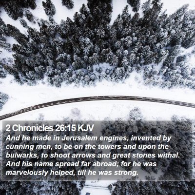 2 Chronicles 26:15 KJV Bible Verse Image