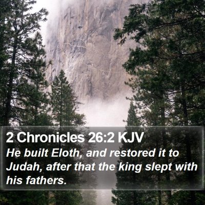 2 Chronicles 26:2 KJV Bible Verse Image