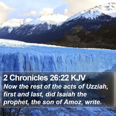 2 Chronicles 26:22 KJV Bible Verse Image
