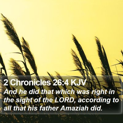 2 Chronicles 26:4 KJV Bible Verse Image