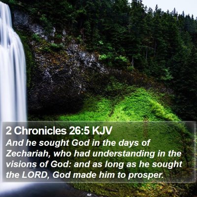 2 Chronicles 26:5 KJV Bible Verse Image